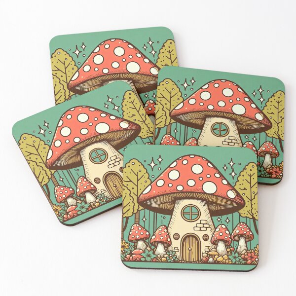 Item preview, Mushroom House Pop Art Style designed and sold by artofuniverse.