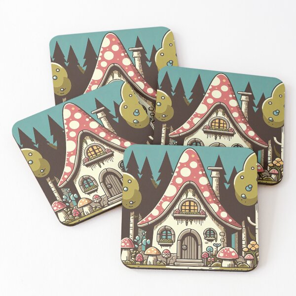 Item preview, Mushroom House Pop Art Style designed and sold by artofuniverse.