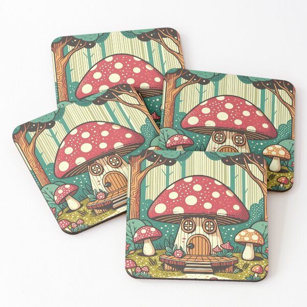 Item preview, Mushroom House Pop Art Style designed and sold by artofuniverse.