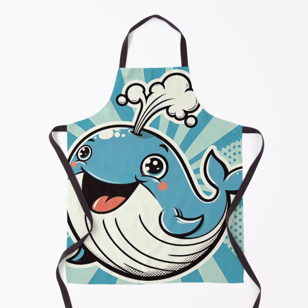 Item preview, Cheerful Whale Pop Art Style designed and sold by artofuniverse.