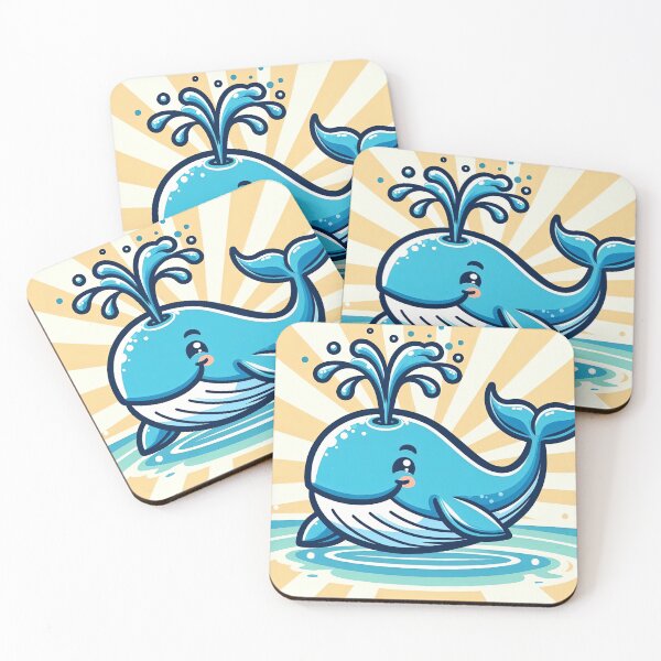 Item preview, Cheerful Whale Pop Art Style designed and sold by artofuniverse.