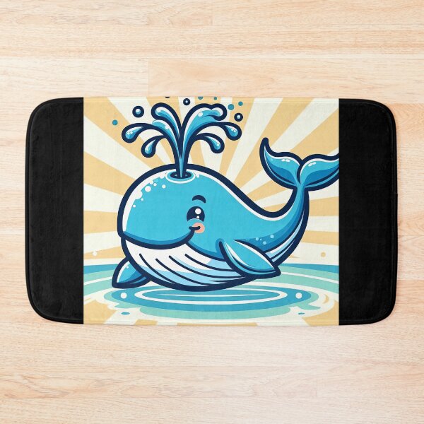 Item preview, Cheerful Whale Pop Art Style designed and sold by artofuniverse.