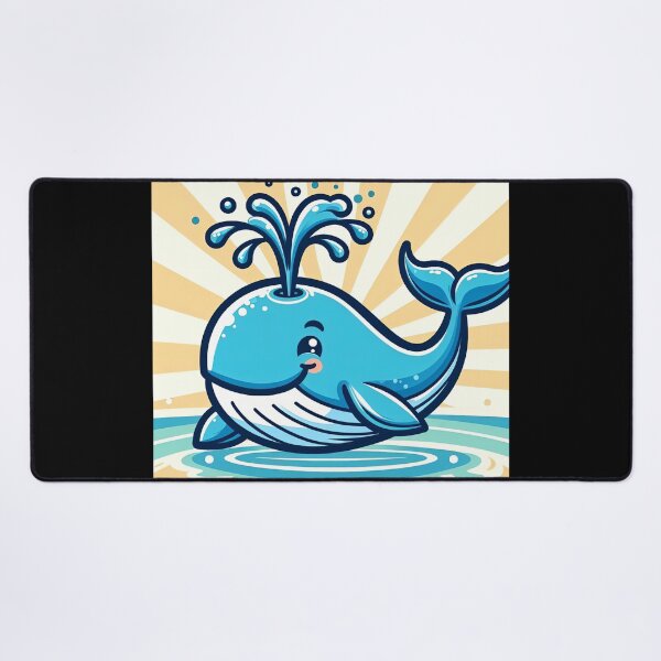 Item preview, Cheerful Whale Pop Art Style designed and sold by artofuniverse.