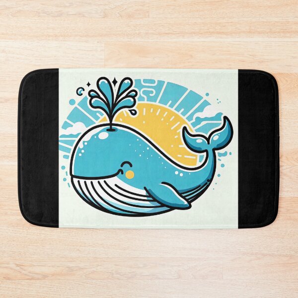 Item preview, Cheerful Whale Pop Art Style designed and sold by artofuniverse.
