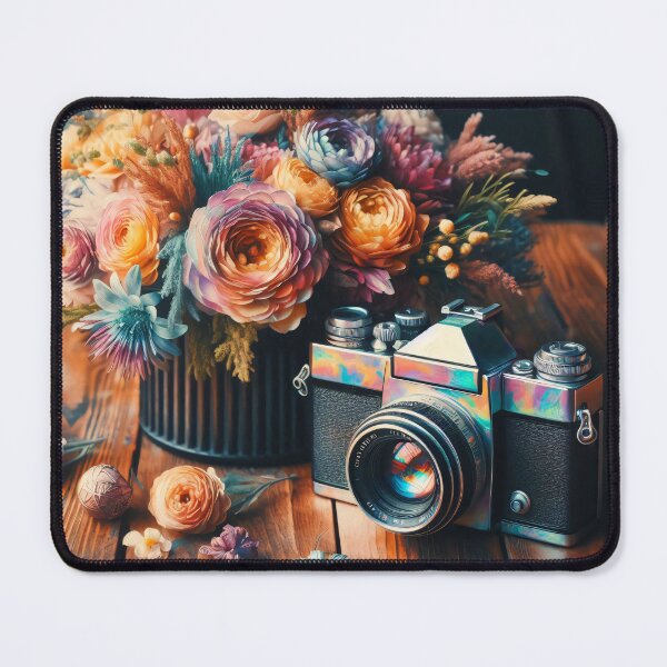 Item preview, camera with flowers designed and sold by editattire.