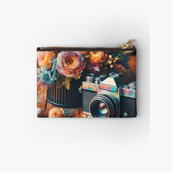 Item preview, camera with flowers designed and sold by editattire.