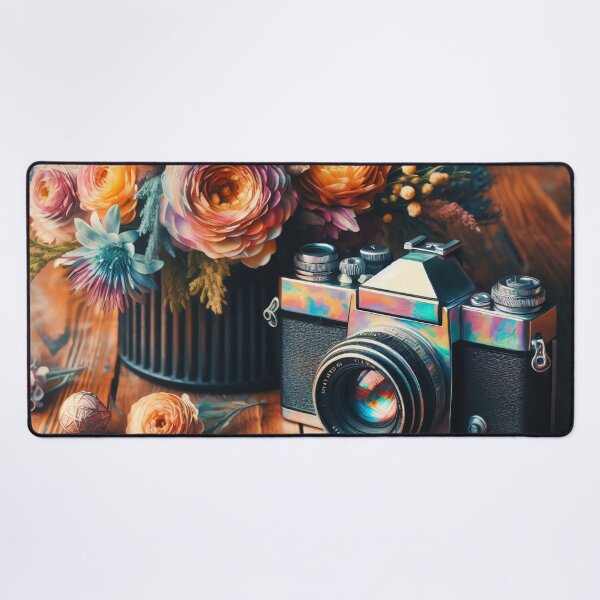 Item preview, camera with flowers designed and sold by editattire.