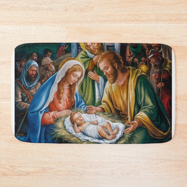 Aperçu de l'œuvre JÉSUS NÉ DANS UNE CRÈCHE créée et vendue par Obinne.