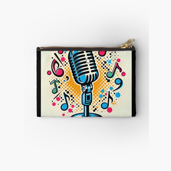 Item preview, Microphone Pop Art Style designed and sold by artofuniverse.