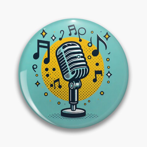Item preview, Microphone Pop Art Style designed and sold by artofuniverse.