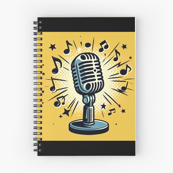Item preview, Microphone Pop Art Style designed and sold by artofuniverse.