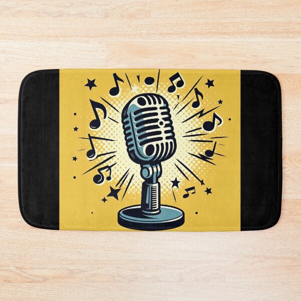 Item preview, Microphone Pop Art Style designed and sold by artofuniverse.