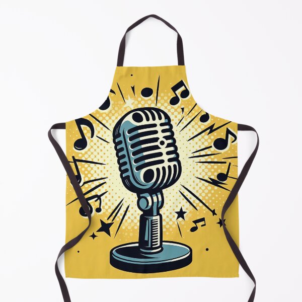 Item preview, Microphone Pop Art Style designed and sold by artofuniverse.
