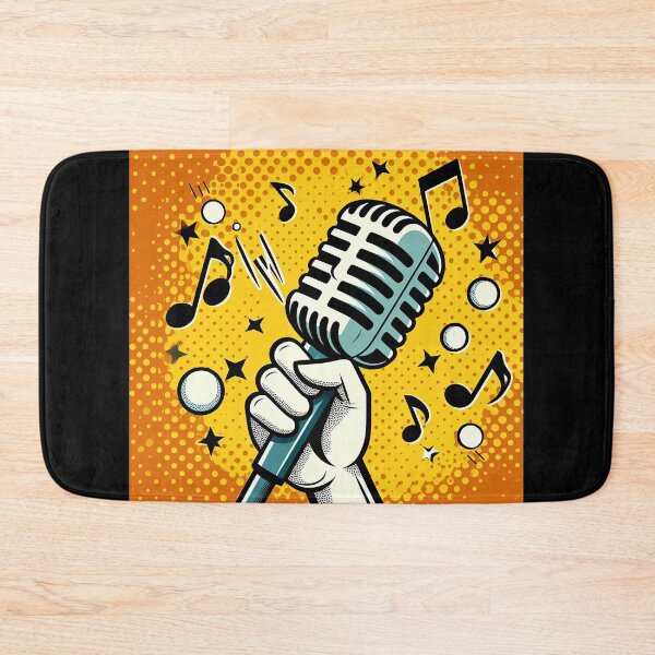Item preview, Microphone Pop Art Style designed and sold by artofuniverse.