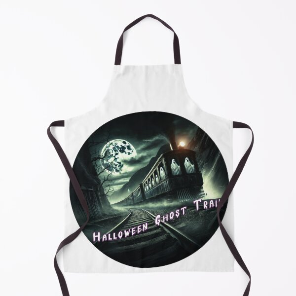 Item preview, Vintage Halloween Ghost Train - Retro travel poster in minimal style designed and sold by pod24.