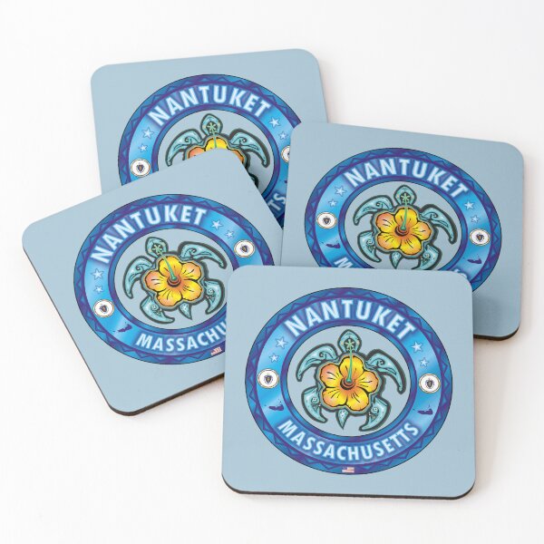 Item preview, Nantucket Island Massachusetts sea turtle hibiscus designed and sold by studioss76.
