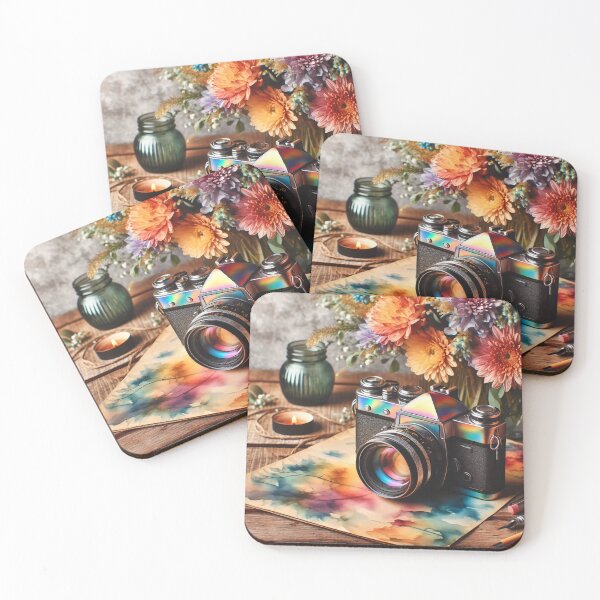Item preview, camera with flowers 2 designed and sold by editattire.
