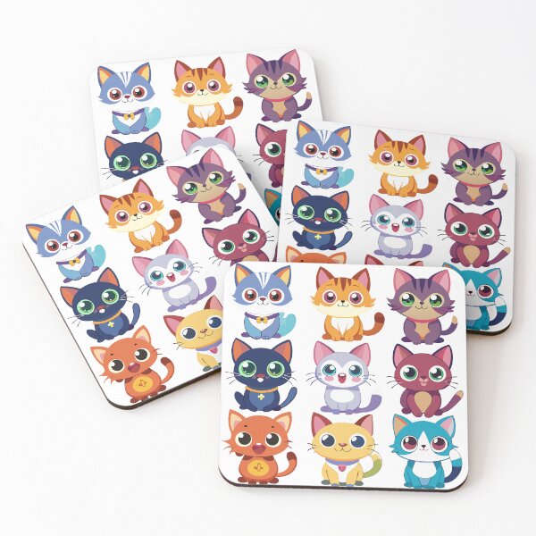 Item preview, Cuddly Cartoon Cat Crew designed and sold by Susacha.