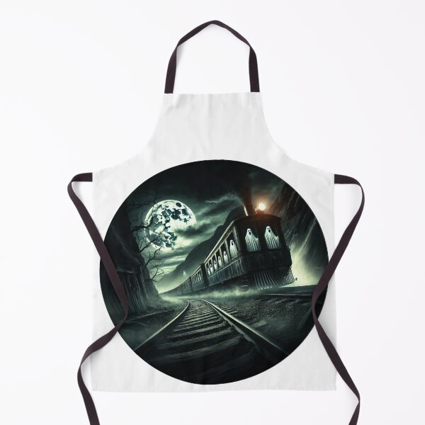 Item preview, Vintage Halloween Ghost Train - Retro travel poster in minimal style designed and sold by pod24.