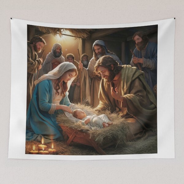 Item preview, BIRTH OF JESUS BORN IN A MANGER  designed and sold by Obinne.