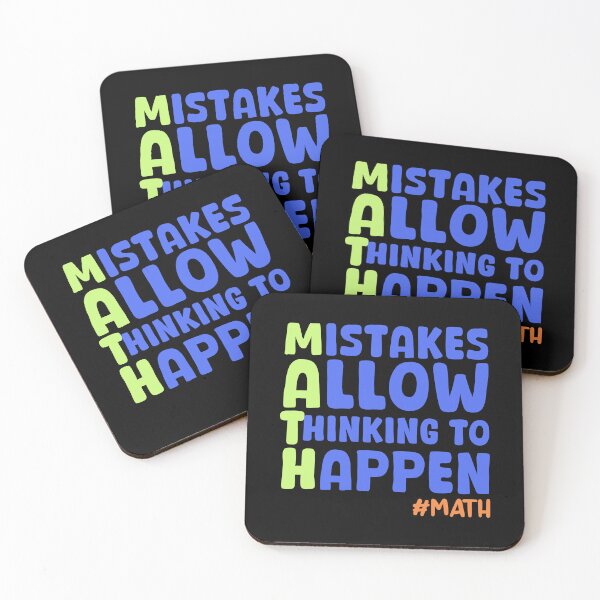 Item preview, Mistakes Allow Thinking To Happen Math Teachers designed and sold by Stick-Artistry.