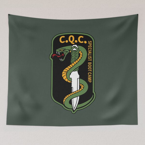 Item preview, CQC Logo Close Quarters Combat Gym - Inspired by Kojima's MGS  designed and sold by Rev-Level.