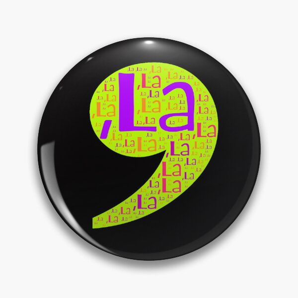 Item preview, Colourful Comma LA - Correcting Kamala Harris Name designed and sold by CoolCrazyQuirky.