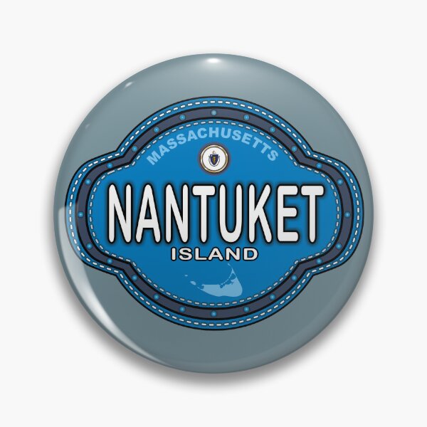 Item preview, Nantucket Island Massachusetts stitching effect designed and sold by studioss76.