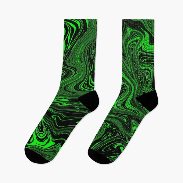 Item preview, Green and Black Fluid Swirls designed and sold by KaSaPo.