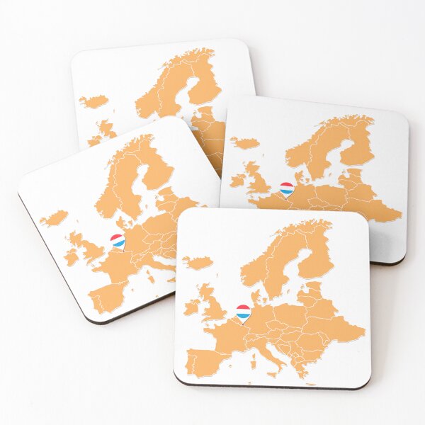 Item preview, Luxembourg Flag Map Sticker designed and sold by Jessica  art.