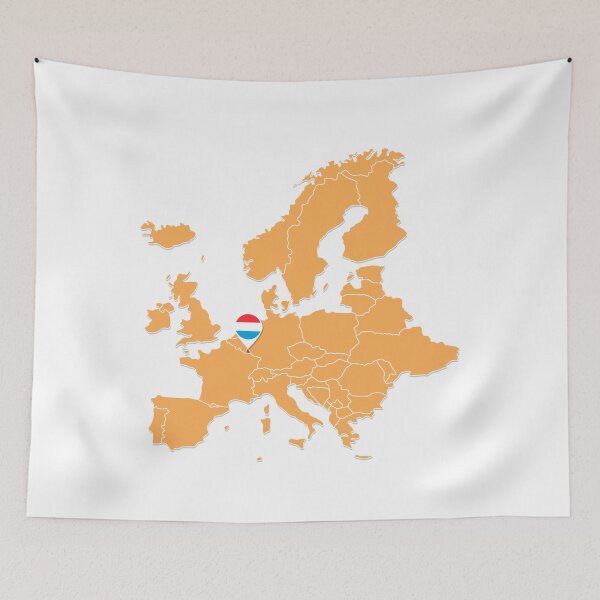 Item preview, Luxembourg Flag Map Sticker designed and sold by Jessica  art.