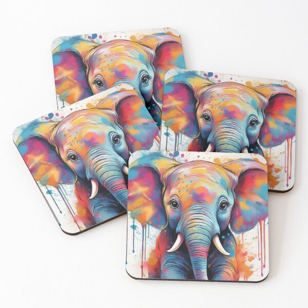 Item preview, Baby Elephant playing in Paint designed and sold by StuART Creations.
