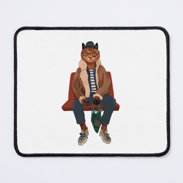 Item preview, Cat riding tram designed and sold by Ekaterina Khozatskaya.