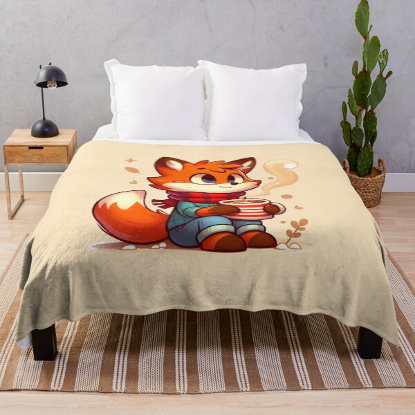 Item preview, Fox and his coffee designed and sold by Aleksandar Kostjuk.