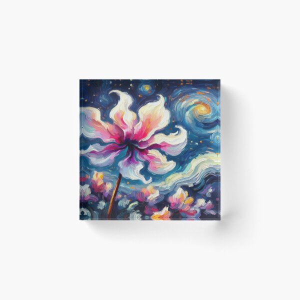 Item preview, Cyclamen in the style of van Gogh: A masterpiece of nature in bright colors and lively brushstrokes designed and sold by FotoworldEdel.