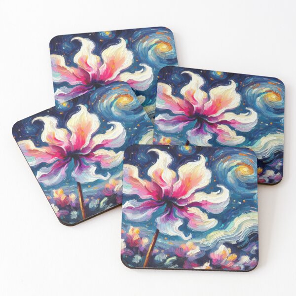 Item preview, Cyclamen in the style of van Gogh: A masterpiece of nature in bright colors and lively brushstrokes designed and sold by FotoworldEdel.