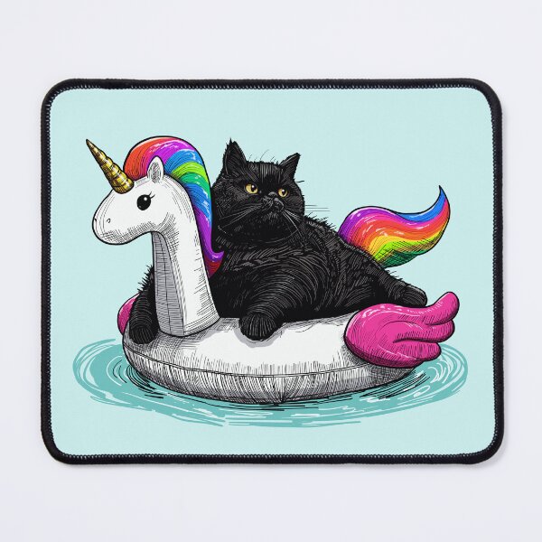 Item preview, Chonky Rainbow Cat Unicorn designed and sold by KilkennyCat Art.