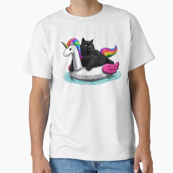 Item preview, Chonky Rainbow Cat Unicorn designed and sold by KilkennyCat Art.