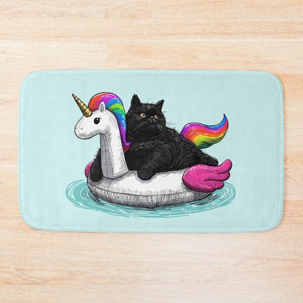 Item preview, Chonky Rainbow Cat Unicorn designed and sold by KilkennyCat Art.