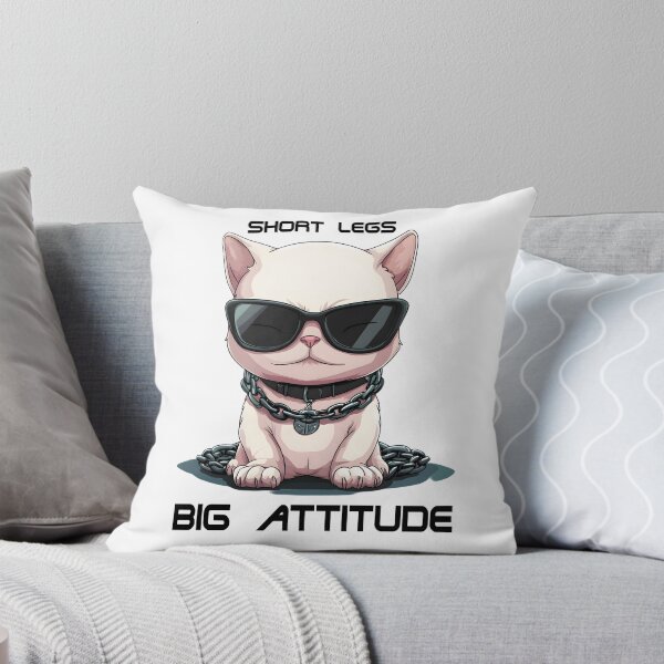 Aperçu de l'œuvre Pattes courtes, grande attitude, mignon bouledogue français | Animaux amoureux des chiens cadeau drôle créée et vendue par ViralBrowser.