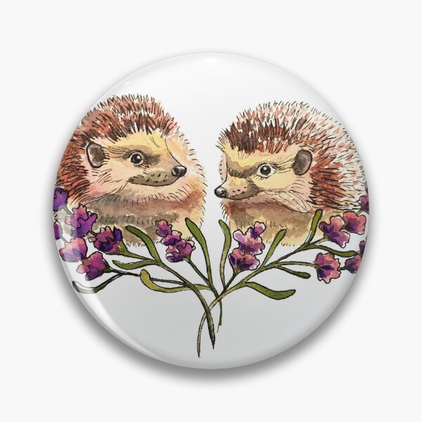 Item preview, Hedgehogs Hiding in the Lavender designed and sold by Inky Paige.