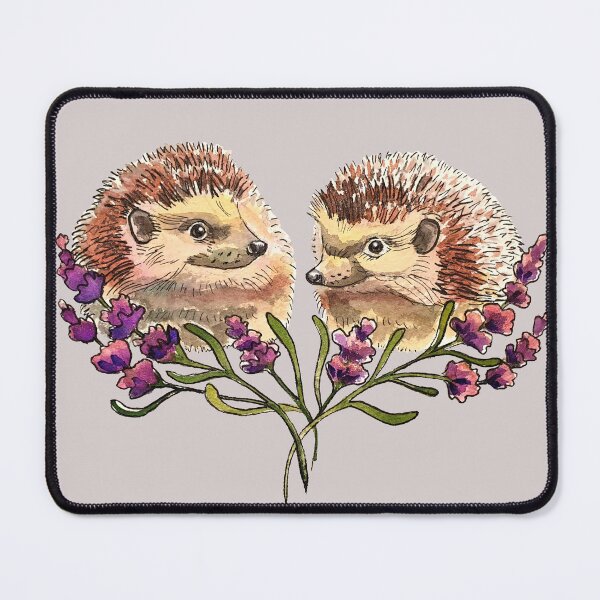 Item preview, Hedgehogs Hiding in the Lavender designed and sold by Inky Paige.