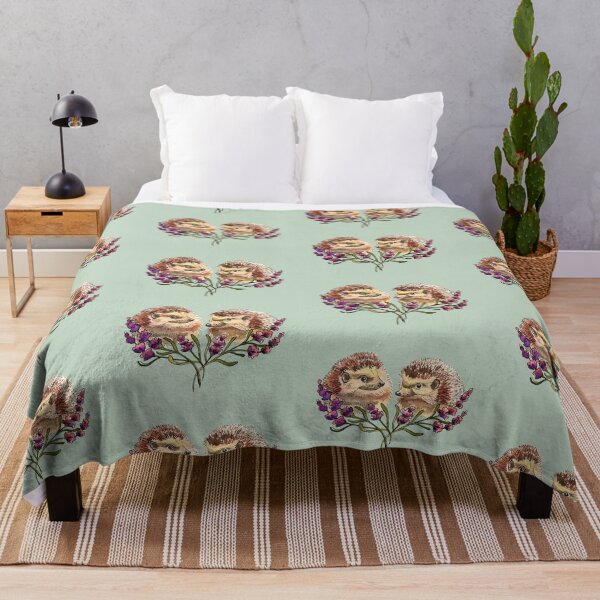 Item preview, Hedgehogs Hiding in the Lavender designed and sold by Inky Paige.