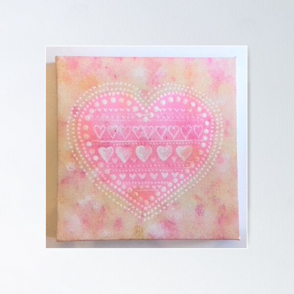 Item preview, Pink white and gold, hearts designed and sold by JWRocks.