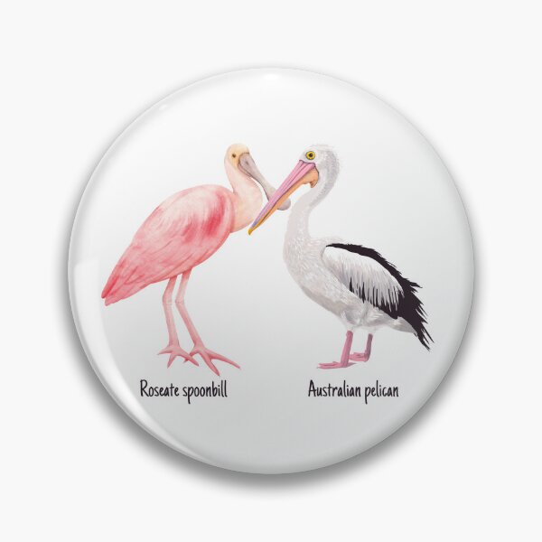 Item preview, Australican Pelican and Roseate Spoonbill designed and sold by Angie-Atelier.