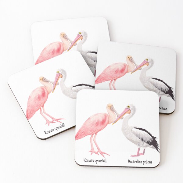 Item preview, Australican Pelican and Roseate Spoonbill designed and sold by Angie-Atelier.