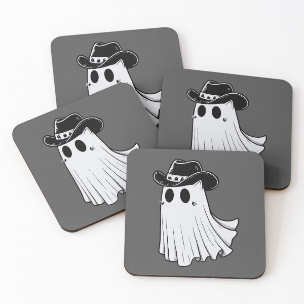Item preview, Cowboy Ghost Cat  designed and sold by KilkennyCat Art.