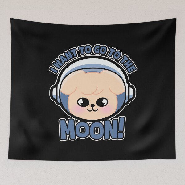 Item preview, I want to go to the moon! (SKZ Seungmin PuppyM) designed and sold by ninthstreet.