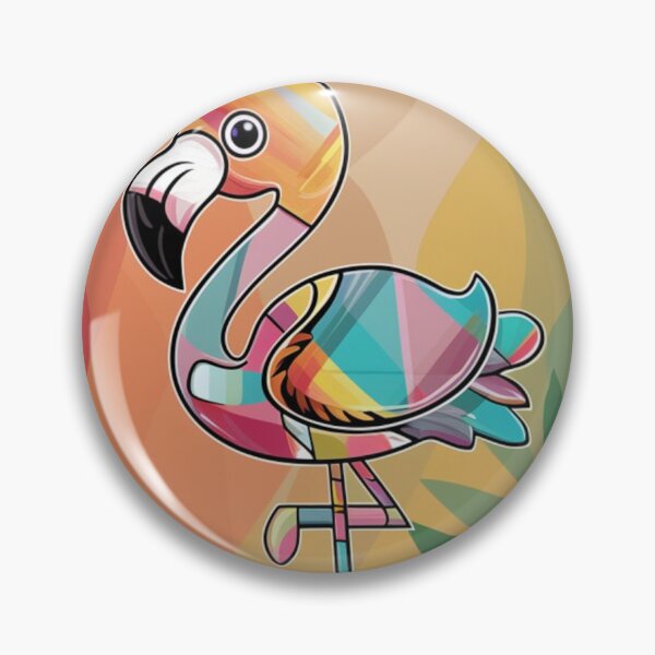 Item preview, Flamingo in Abstract Colors designed and sold by NeatThingLover.