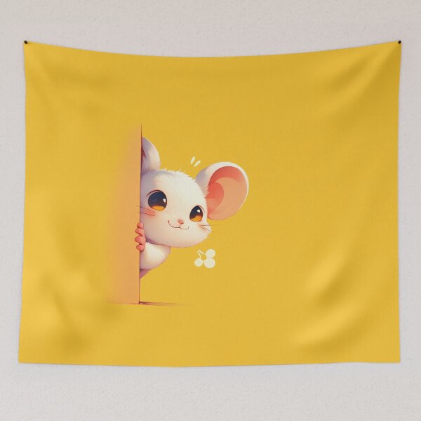 Item preview, Playful Peeping Mouse designed and sold by Windy-market.